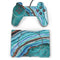 Turquoise Watercolor Geode PlayStation Classic Bundle Skin